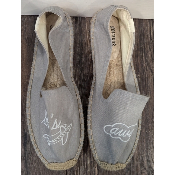 Soludos Let's Fly Away Espadrille Slip On Shoes Size 9 - Picture 3 of 12